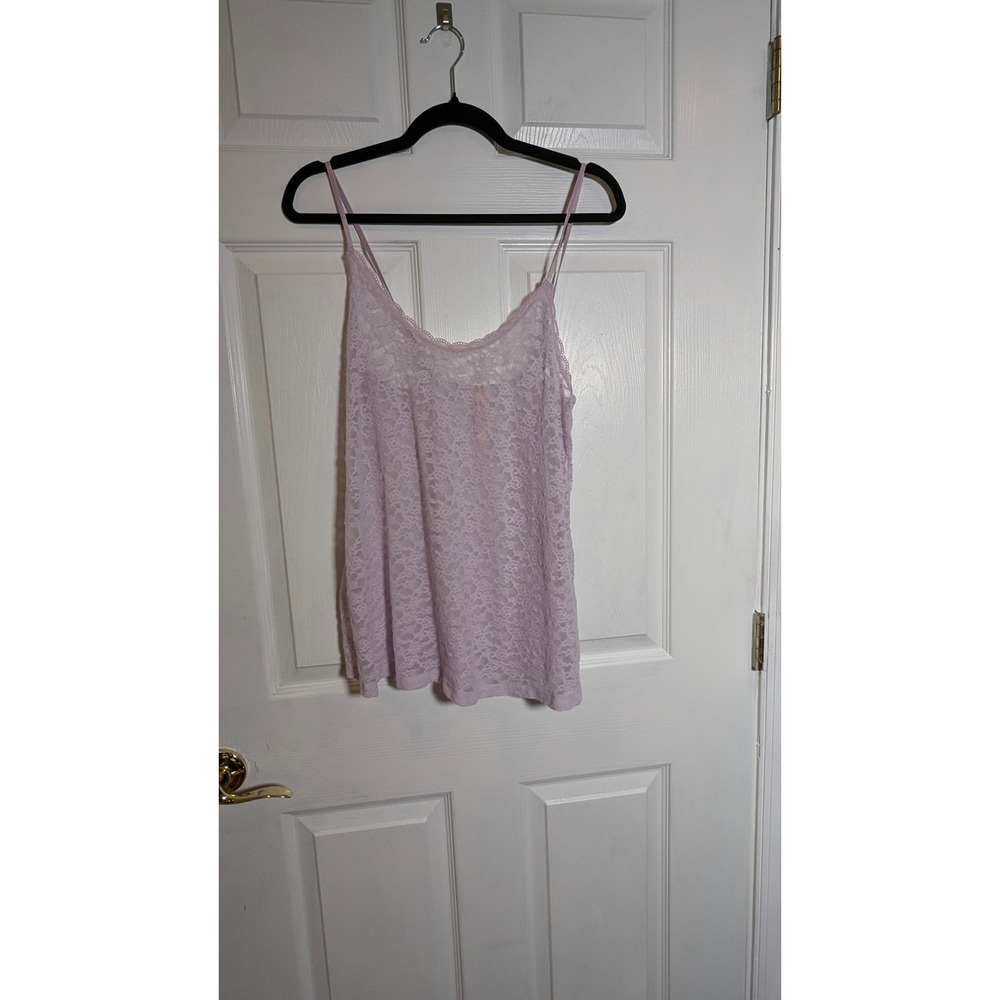 Victoria's‎ Secret Lace Cami Top Lavender Purple Bow Accents S/P Small - Picture 2 of 10